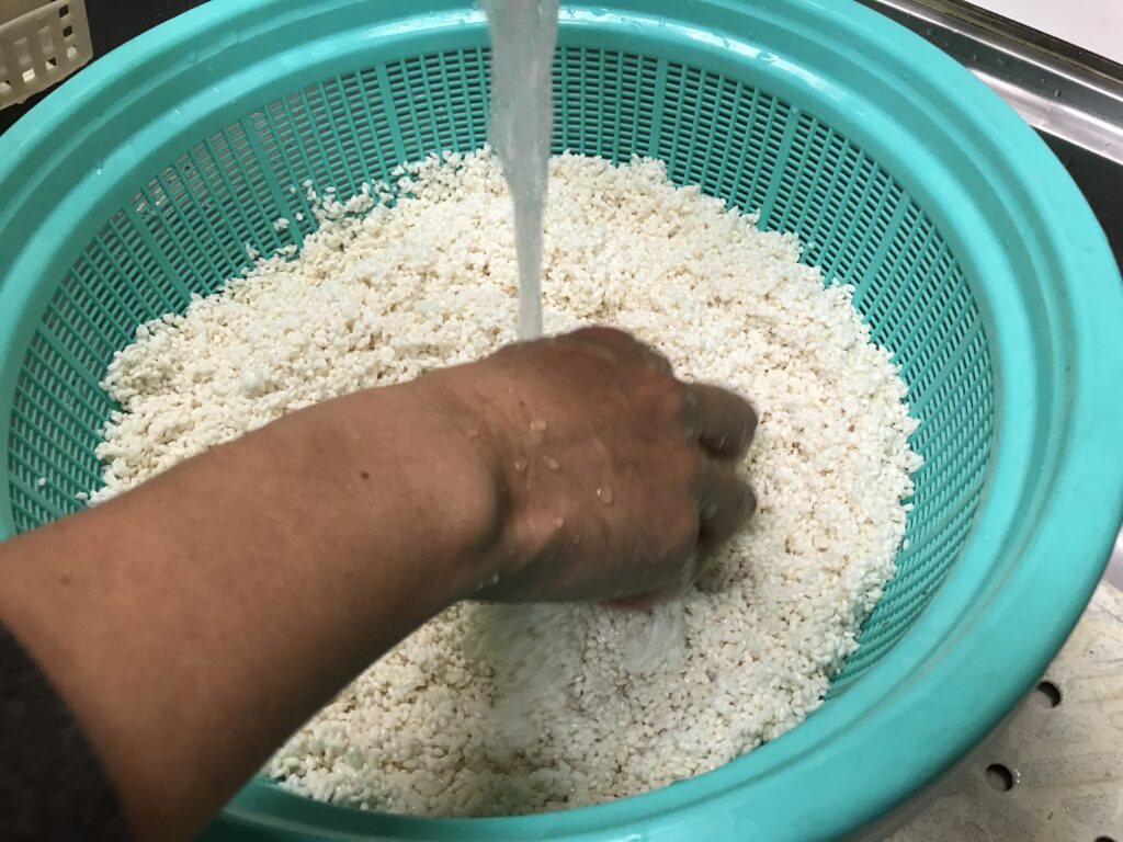 もち米　水につける時間